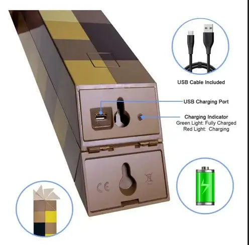 Antorcha de minecraft Recargable